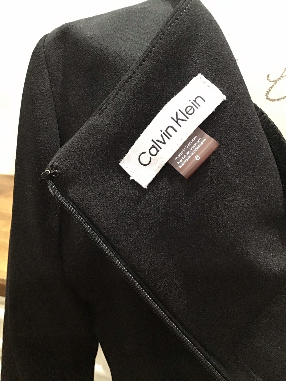 Calvin Klein Black Long-Sleeve Sheath Dress - Picture 7 of 7